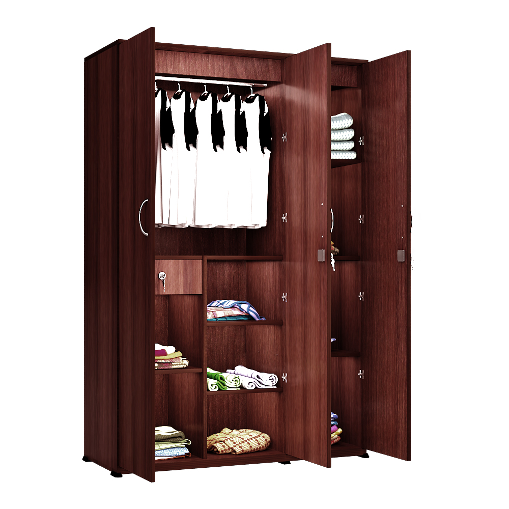 Cruise Engineered Wood Single Door Wardrobe by Furniture Magik