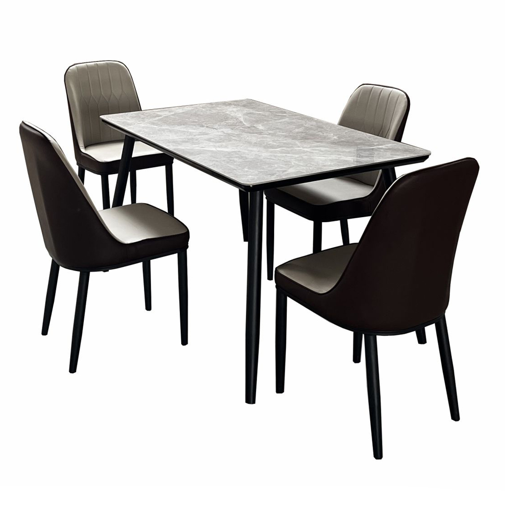 Buy Azriel 4 Seater Marble Dining Table Set Online Buy Furniture Online